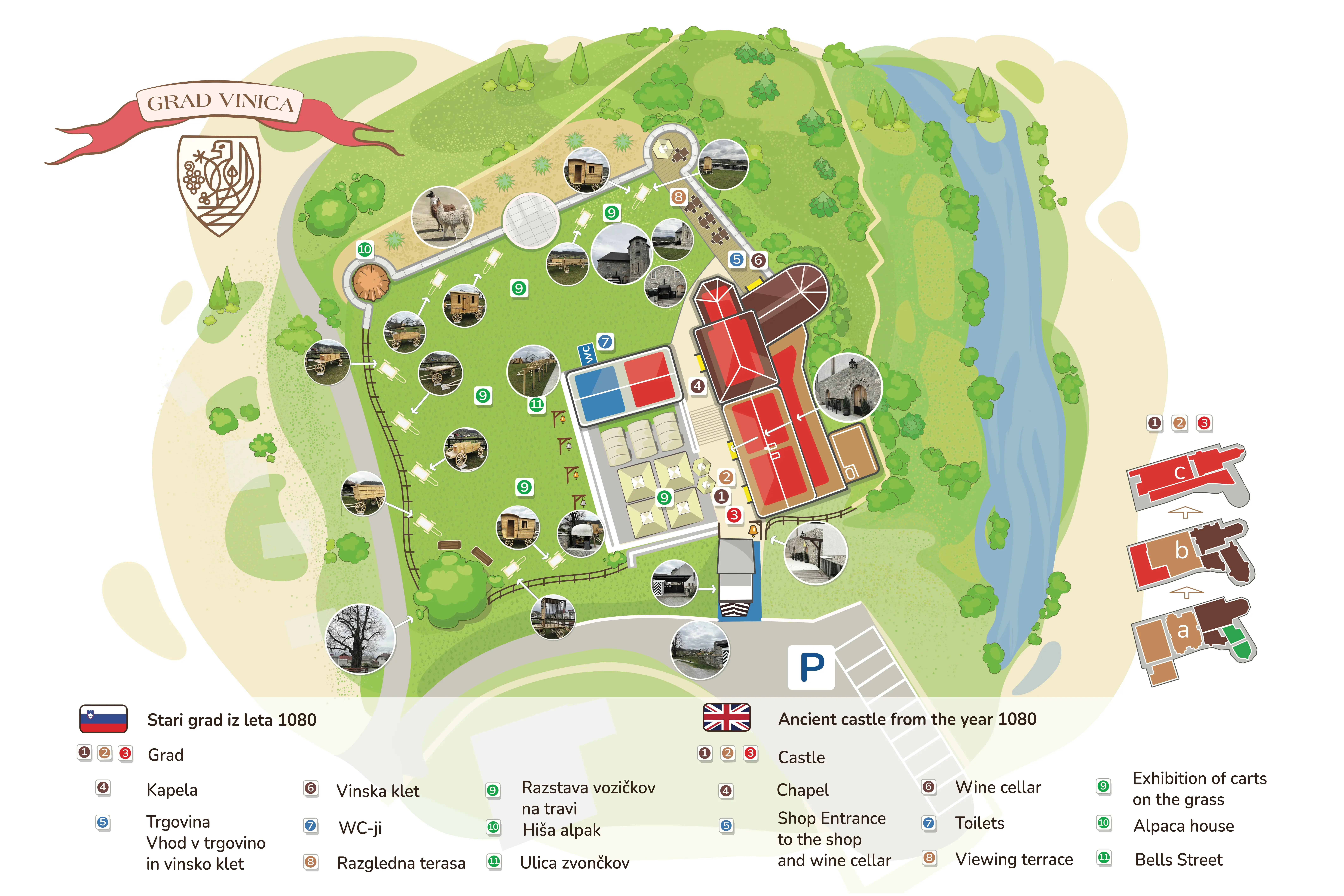 Mapa grada Vinica